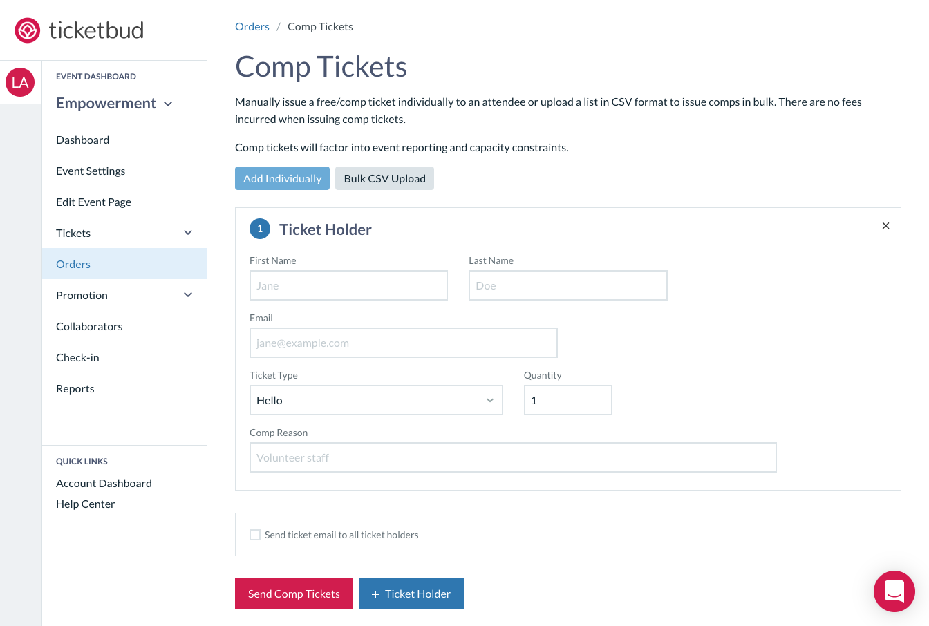 eventbrite tickets customer service